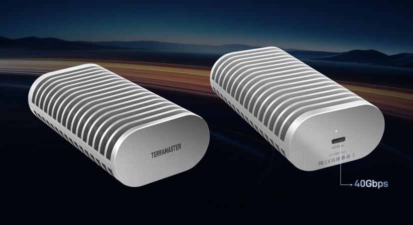 Funkcionalitásra kihegyezett, USB4-es SSD ház a TerraMaster fémjelzésével