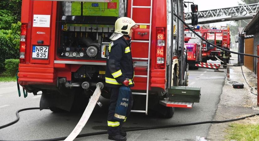Újabb komoly tűzeset Baranyában: beomlott egy ingatlan teteje, az aljnövényzet is ég