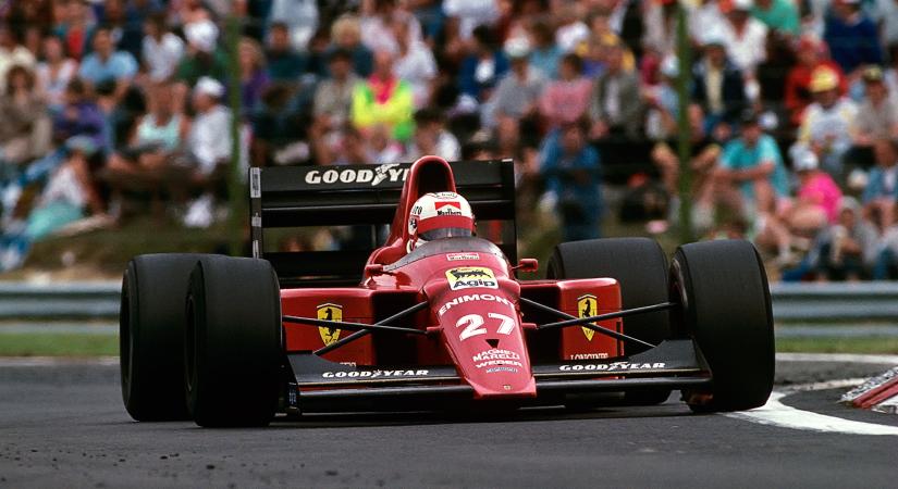 36 éve ezzel a Ferrarival nyerte meg Nigel Mansell a Magyar Nagydíjat
