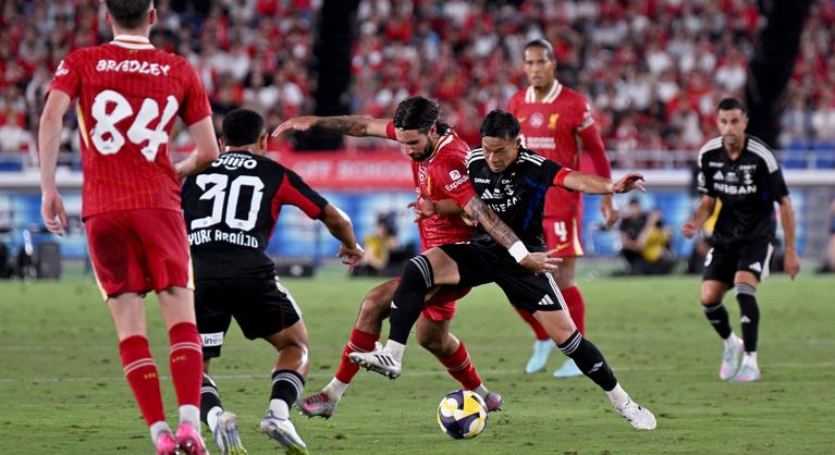 Szoboszlai és Kerkez kezdett, a Liverpool hátrányból győzött Japánban