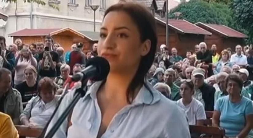 Nyerges Csenge bátor szócsatája Magyar Péterrel Zalaszentgróton - így tette helyre a fiatal hölgy az ellenzéki pártvezért