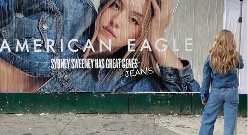 Sydney Sweeney most éppen farmert reklámoz, természetesen pillanatok alatt botrány lett belőle