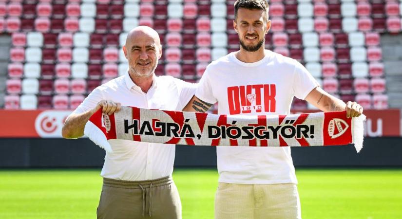 NB I: A Diósgyőr szerződtette a hazatérő, 1-szeres magyar válogatott játékost - hivatalos
