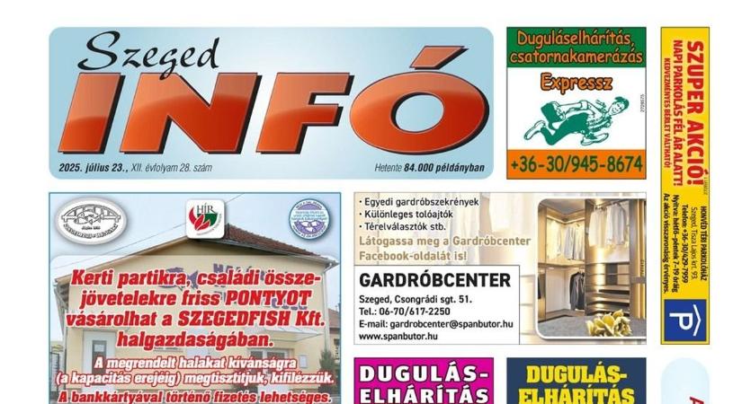 Szeged Infó 2025.07.23-i lapszáma