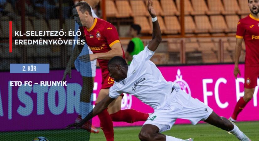KL-selejtező, visszavágó: ETO FC Győr–Pjunyik – élő eredménykövetés