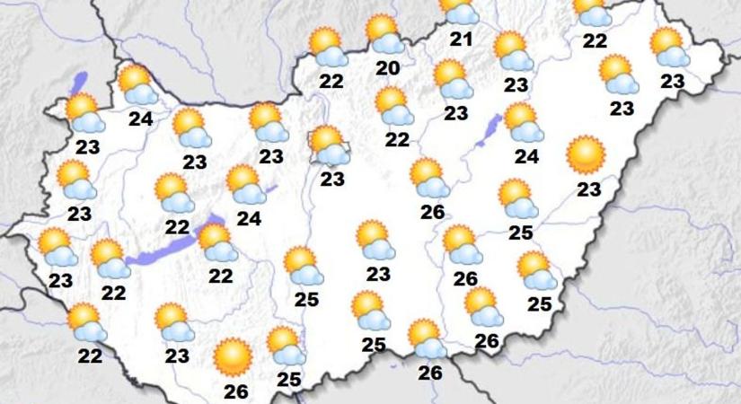 Napsütés után zivatarokra számíthatunk pénteken