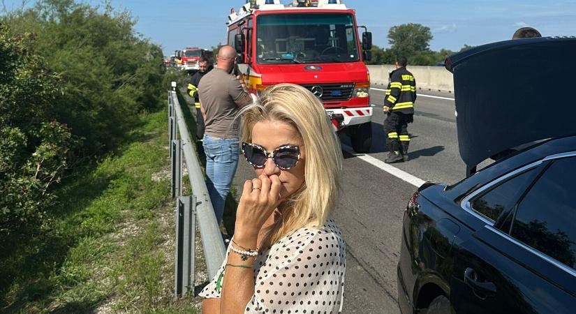 Lerobbant Šimkovičová limuzinja az autópályán (FOTÓK)