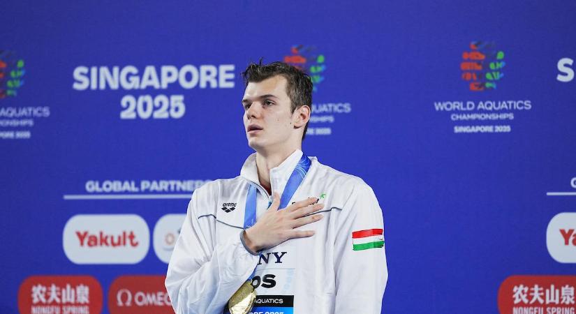 Kós Hubert Európa-csúccsal világbajnok 200 méteres hátúszásban