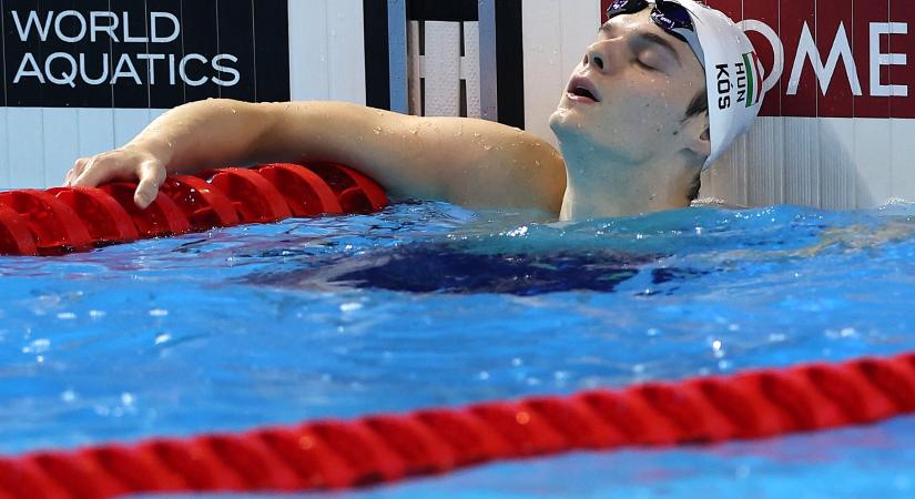 Kós Hubert a világbajnoki címe után: Hánytam, ami azt jelenti, hogy jól úsztam