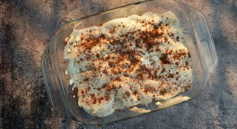 Gyümölcsös tiramisu kávé és tojás nélkül: sárgadinnye az alapja
