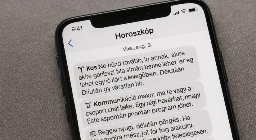 SMS horoszkóp vasárnapra