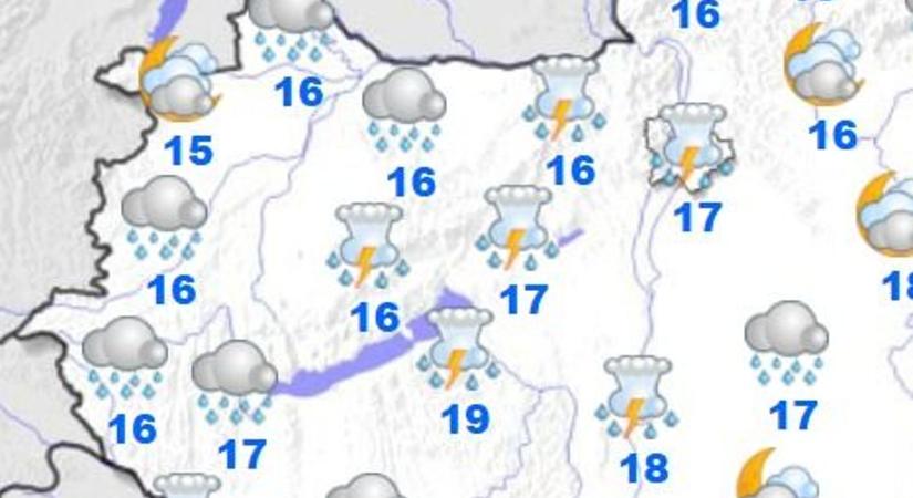 Viharos vasárnap várható: záporokkal, zivatarokkal jön a hidegfront