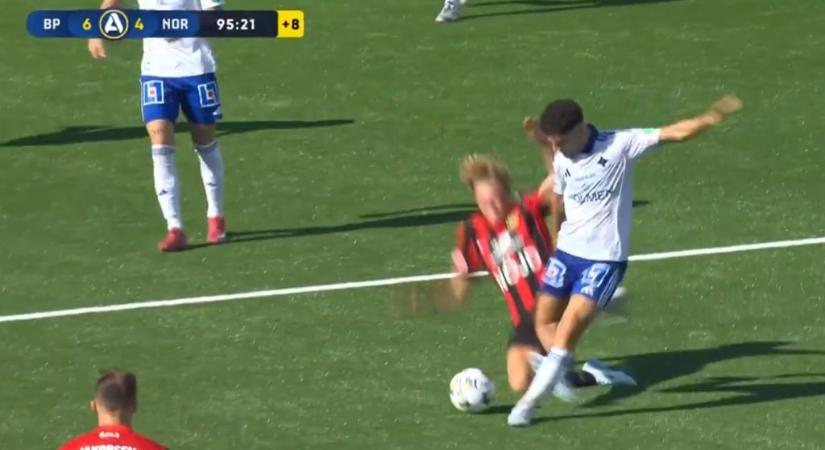 Csak mosolygott a 18 éves focista, miután szétrúgta az ellenfelet, de majdnem leszedték a fejét