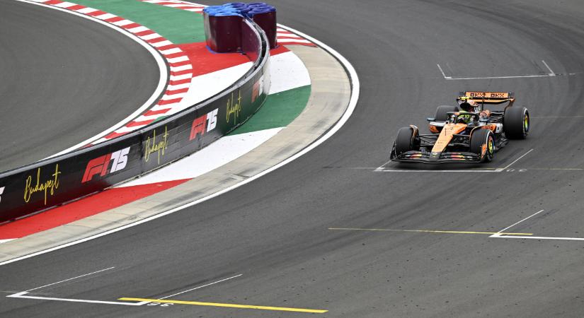 Erős végjáték után Lando Norris nyerte a 40. futamot a Hungaroringen