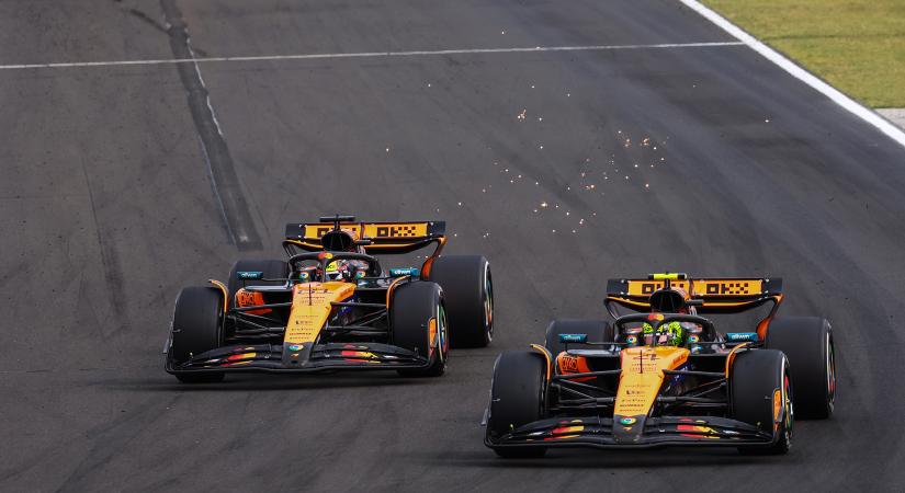 Leolvadt a Ferrari, az élről induló Leclerc dobogóra sem állhatott a McLaren kettős győzelmét hozó Magyar Nagydíjon