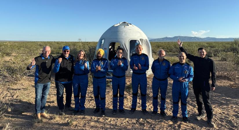 A Blue Origin újabb hat embert juttatott az űrbe, köztük egy kripto milliárdost