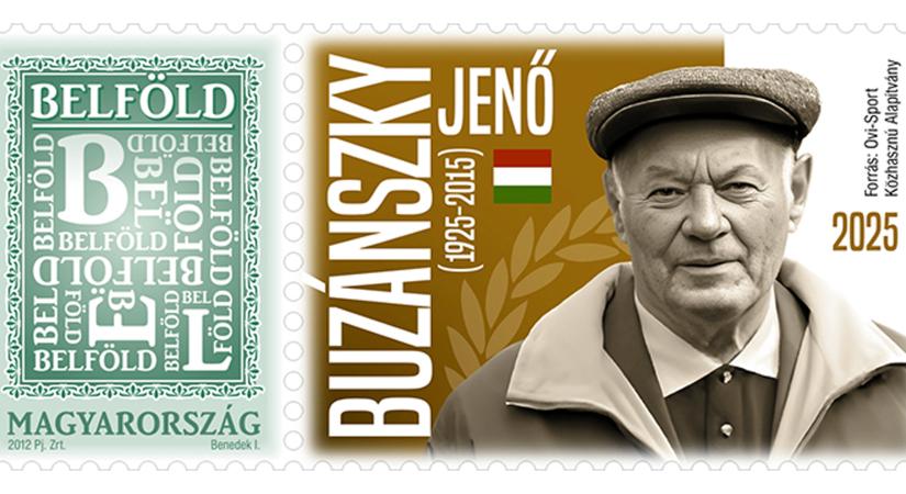 A Magyar Posta tematikus személyes bélyeget bocsátott ki Buzánszky Jenő tiszteletére