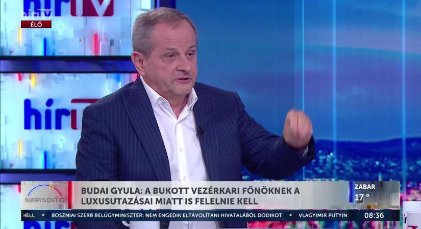 Budai Gyula: A bukott vezérkari főnöknek a luxusutazásai miatt is felelnie kell  videó