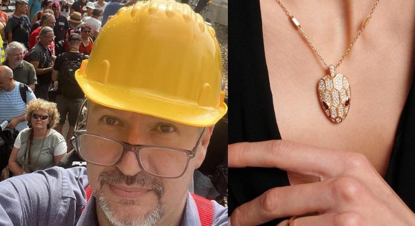 Hadházy Ákos most Rogán Antal feleségét kapta luxizáson: sokmilliós ékszer lógott a nyakában