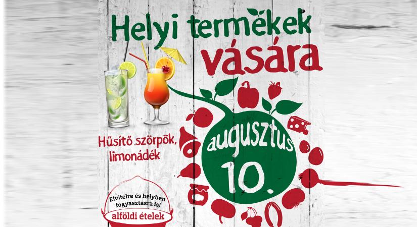 Vasárnap ismét Helyi termékek vására Szolnokon, a Hild téren