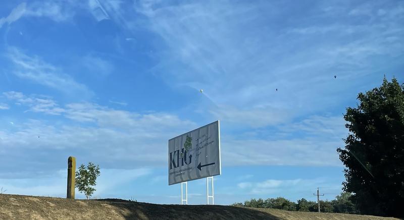 Hőlégballonok a hulladékgazdálkodási központ felett