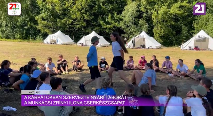 Aktuális (2025.08.04) - A Kárpátokban szervezte nyári táborát a Munkácsi Zrínyi Ilona Cserkészcsapat (videó)