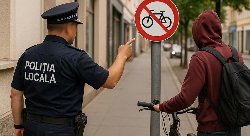 Gurul a büntetés: járdán közlekedő bicikliseket és rollereseket büntettek