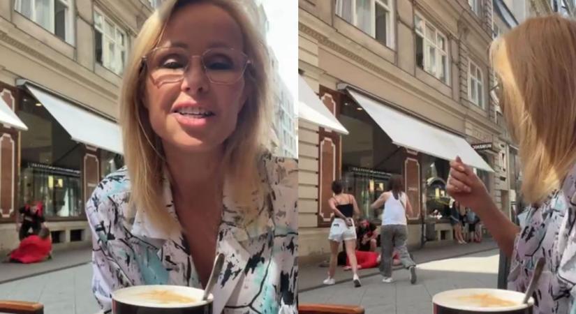 Köllő Babett élőben közvetítette, ahogy megmentik egy nő életét