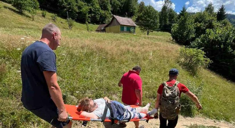 Lábtörést szenvedett egy turista a Rahói járásban