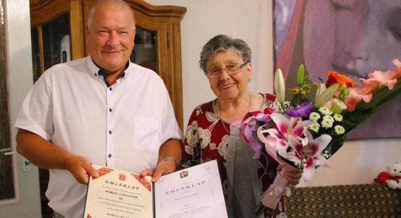 Kilencvenedik életévét ünnepelte a mezőkövesdi Porczel Lászlóné