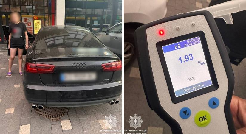 Ittasan, jogosítvány nélkül vezetett egy nő Ungváron – több mint 58 ezer hrivnyás bírságot kapott
