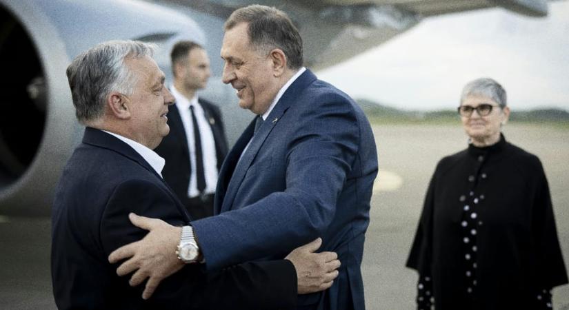 Orbán Viktor újra a Karmelitában fogadta a börtönbüntetésre ítélt Milorad Dodikot