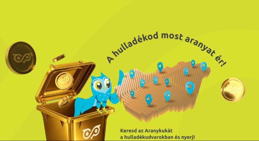 Aranykuka a győri hulladékudvarban