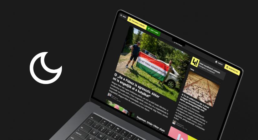 Sötét lett a 444 – megérkezett a sötét mód a böngészőkbe is!