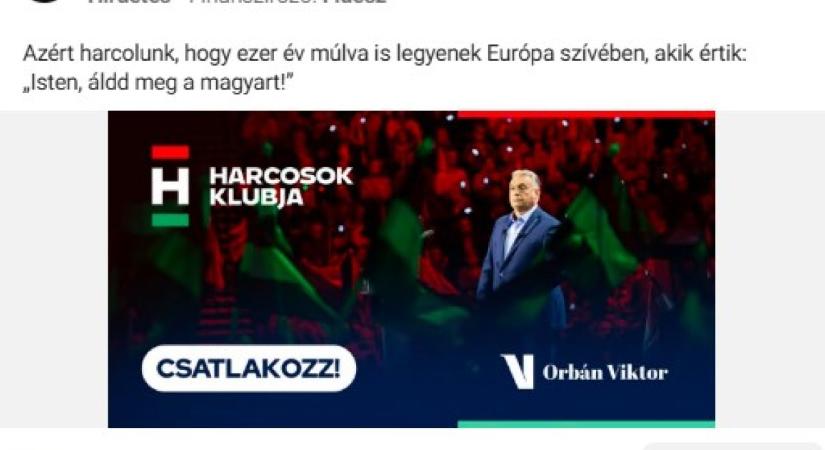 Fizetett hirdetésekkel támad a Harcosok Klubja