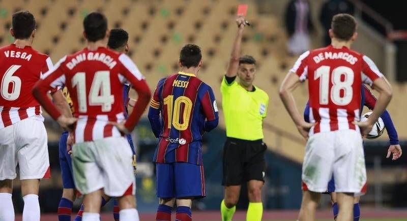 Ezért kapta meg Messi a 753. Barca-meccsén az első piros lapját - videó