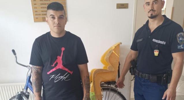 Egy óráig sem örülhetett a hajdúhadházi kerékpártolvaj
