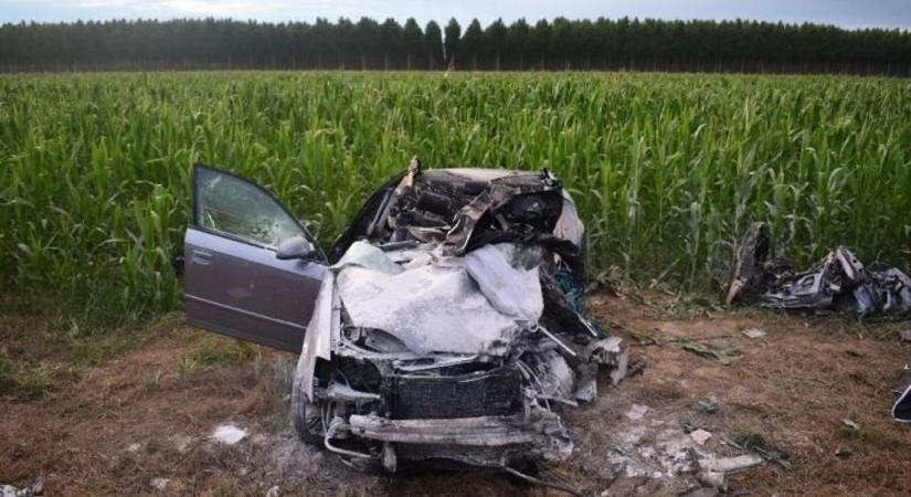 Két Audi ütközött, egy férfi meghalt a Nagyatád és Lábod közötti balesetben