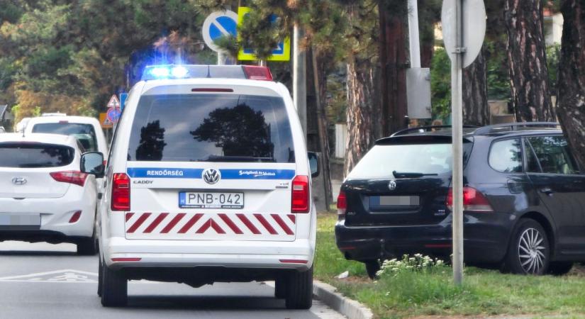 Megsérült egy biciklis Szombathelyen - helyszíni fotó