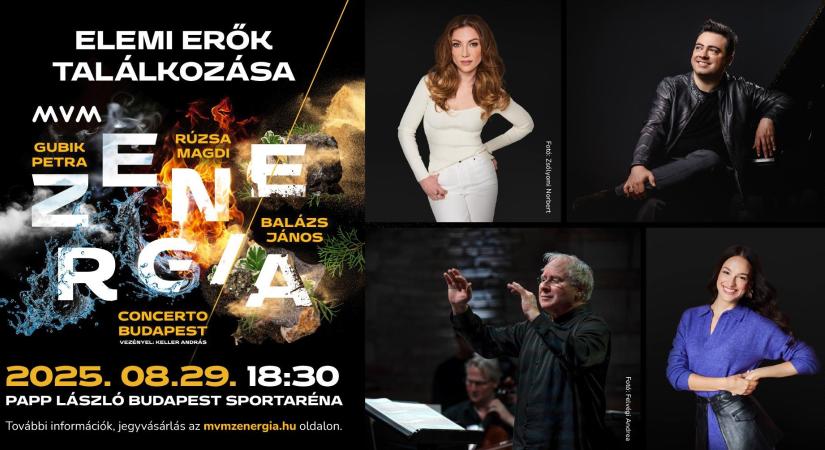 Elemi erők találkoznak a jubileumi MVM ZENERGIA koncerten a Papp László Budapest Sportarénában