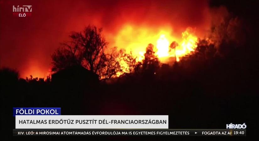 Már halálos áldozata is van a Franciaország déli részén tomboló erdőtüzeknek  videó