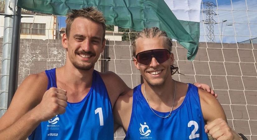Remekül helyt állt az Óbudai Egyetem két strandröplabdázója Granadában