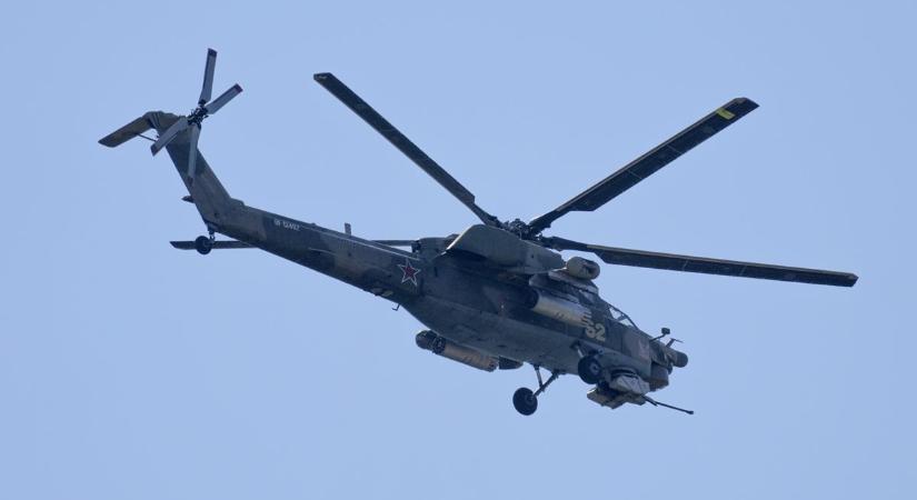 Ukrán partizánok robbantottak fel egy orosz harci helikoptert