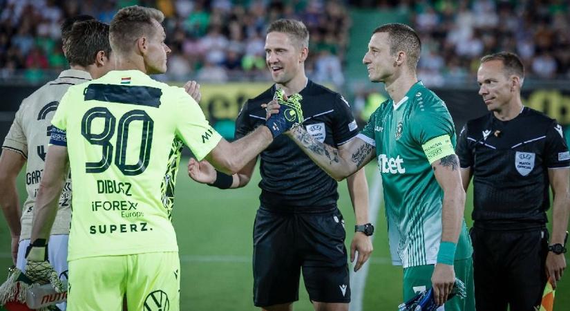 Ezért kellett leragasztani a ferencvárosi kapus mezét Bulgáriában