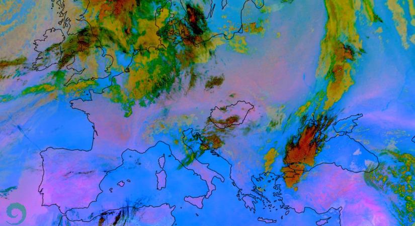 Füstös a levegő Magyarország fölött – térkép