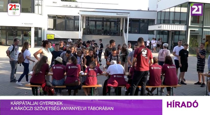 Kárpátaljai gyerekek a Rákóczi Szövetség anyanyelvi táborában (videó)