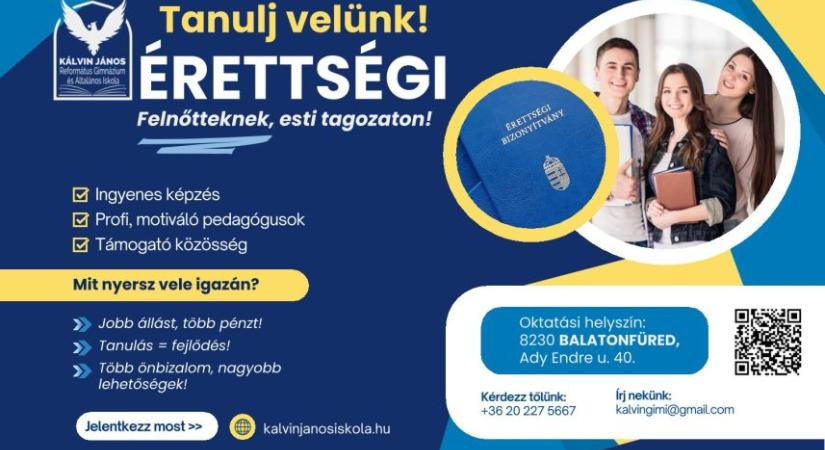 Érettségi felnőtteknek Balatonfüreden (balatonfured.hu)