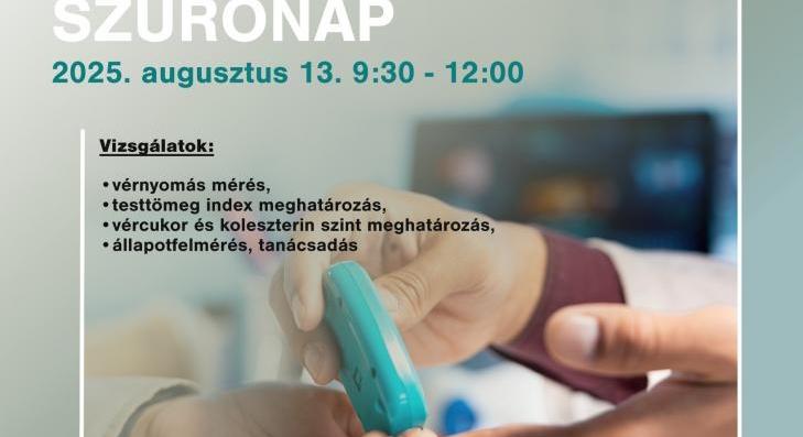 Ingyenes Lakossági Szűrőnap a Hatvani Kórházban 