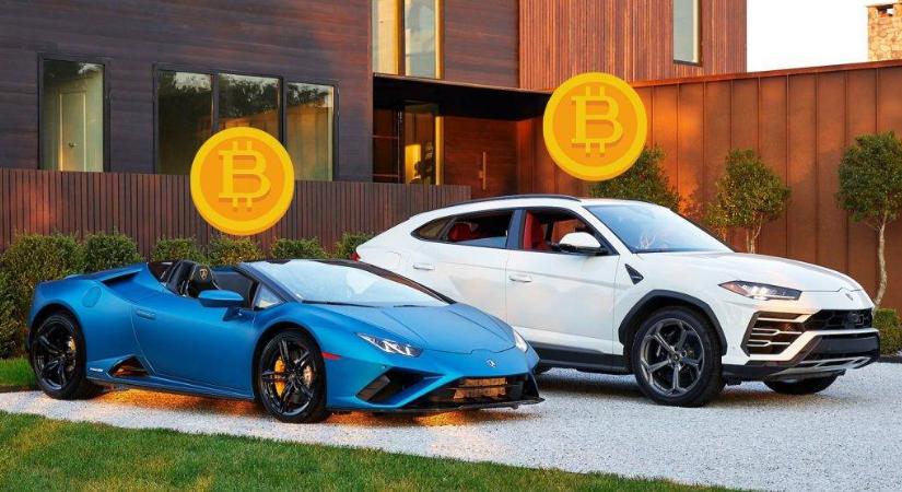 Már kriptovalutával is lehet fizetni egy amerikai Lamborghini-kereskedésben