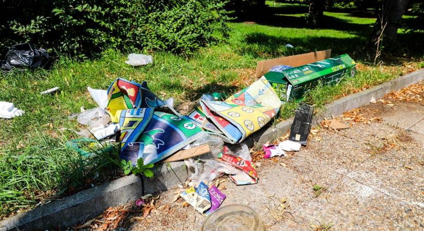 Kukák nincsenek, szemét van – illegális hulladékhalom nő az oladi buszfordulónál - fotók